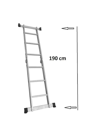 Beykon 3 + 3 Basamaklı Çift Taraflı Çok Amaçlı Katlanır Merdiven