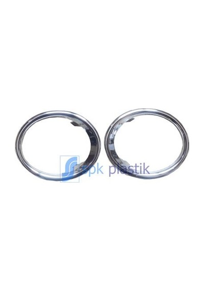 SPK 6037 Sis Far Çerçevesi Kapağı Nikelaj Takım Sağ Sol CLIO IV Symbol Joy-Logan Sandero 13-