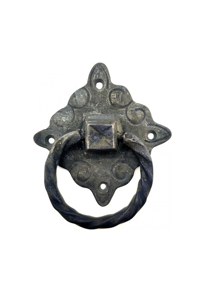Antika Tarz Dekoratif Pirinç Mobilya Kulbu, Kapı Kilit Halkası - 94x97 Mm, Büyük, Oksit 807a6 Diğer
