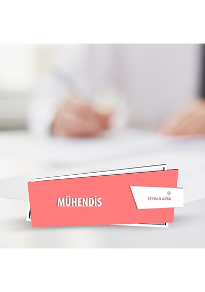 Kişiye Özel Mesleki Mühendis Ahşap Masa İsimliği model G3