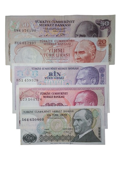 5 Adet Koleksiyon Başlangıç Seti Koleksiyon Kağıt Para Yy6655