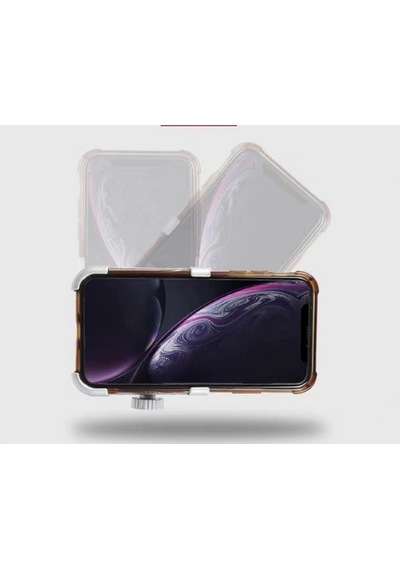 Alüminyum Gövdeli Metal Ayna Bağlantılı Motosiklet Telefon Tutucu 7 İnç Xl