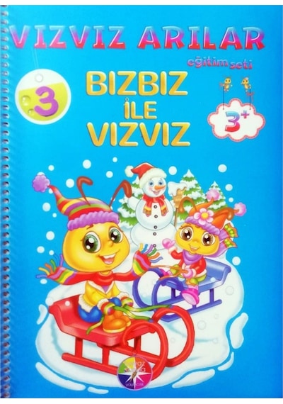 Beyaz Pusula 3 - 4 Yaş Vızvız Arılar Eğitim Seti 9 Kitap N11.2670