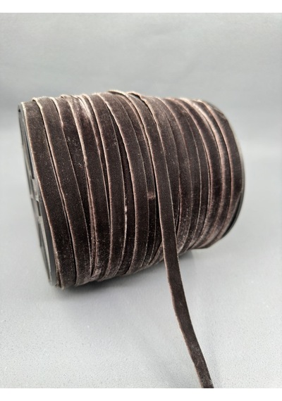 Paşateks- 1 Cm Düz Kadife-5 Metre T.kahve