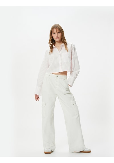 Koton Crop Gömlek Uzun Kollu Cep Detaylı Düğmeli Klasik Yaka Pınk Strıpe 4sak60214pw 4SAK60214PW2S5 Pembe Koton Crop Gömlek Uzun Kollu Cep Detaylı Düğmeli Klasik Yaka Pınk Strıpe 4sak60214pw 4SAK60214PW2S5 Pembe