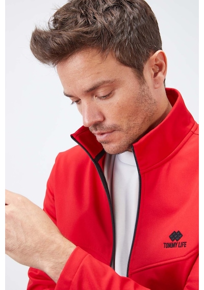 Tommylife Tommy Life Kırmızı Fermuarlı Dik Yaka Su Ve Rüzgar Geçirmez Softshell Erkek Mont - 88050 Kırmızı