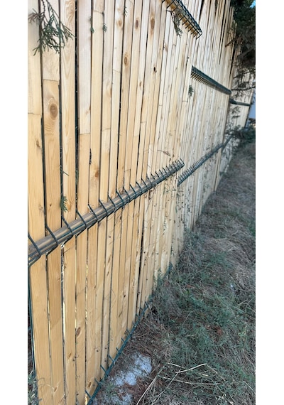 Okrut Çit Giydirme Çıtası 4.7 Mm X 1.5 M - 50 Li Paket 250 Cm Alan Naturel