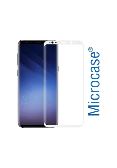Samsung Uyumlu S8 3D Curved Full Ekran Tempered Glass Cam Koruma