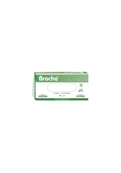 Broche Pudralı Latex Eldiven 100'lü