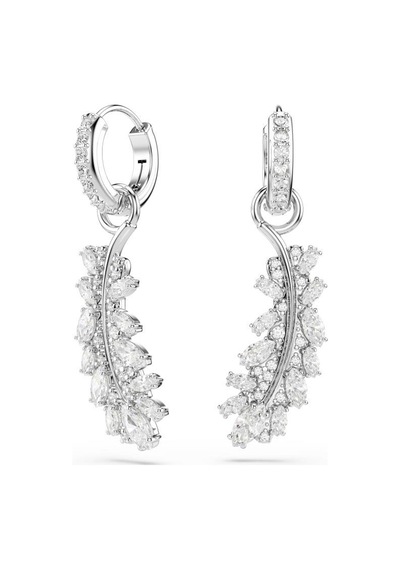 5754272 Swarovski Küpe Vıenna:pe Feather Whı/rhs Metalik