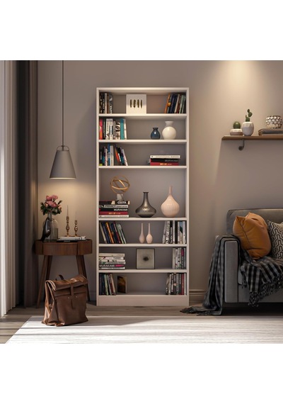 Ktp211-beyaz 6 Raflı Kitaplık Diğer Ktp211-beyaz 6 Raflı Kitaplık Diğer