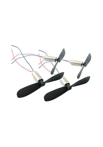 Mikro Çekirdeksiz Motor 4'lü Set 4 Motor 2 Düz 2 Ters Pervane Drone RC Helikopter İçin