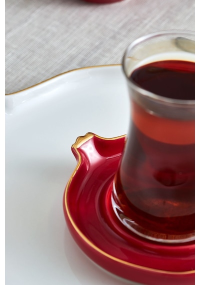 Karaca  Elegance Bone Nar 28 Parça 6 Kişilik Kahvaltı Takımı Gold