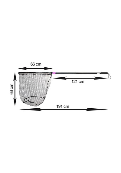 Captain 6783 Kepçe Tek Parça 190cm Alüminyum Saplı 70x60cm Rubber Tor