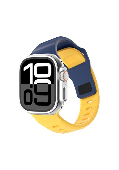Apple Watch 38mm Uyumlu Krd-160 Silikon Kordon Strap Kayış - Starlight