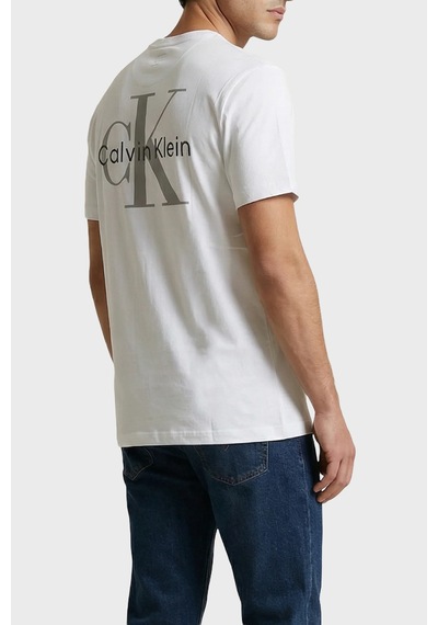Calvin Klein Erkek T Shirt Lv14rf852g Yaf Beyaz Beyaz