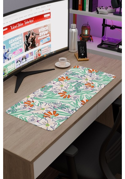 Kumaş Kaymaz Dikişli Kauçuk Oyuncu Mousepad V2 - 70x30 Xl Gaming Mouse Pad Fare Altlığı