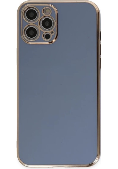 Newface Apple İphone 12 Pro Kılıf Volet Silikon - Mavi