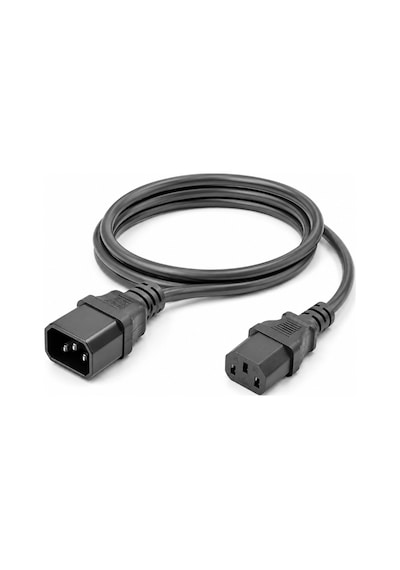 Power Uzatma Güç Kablosu - C13 To C14 Bakır Kablo - 1.8 Metre