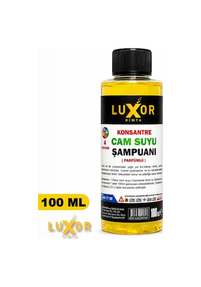 Luxor Kimya Konsantre Oto Cam Suyu Şampuanı 100 Ml 1 Adet