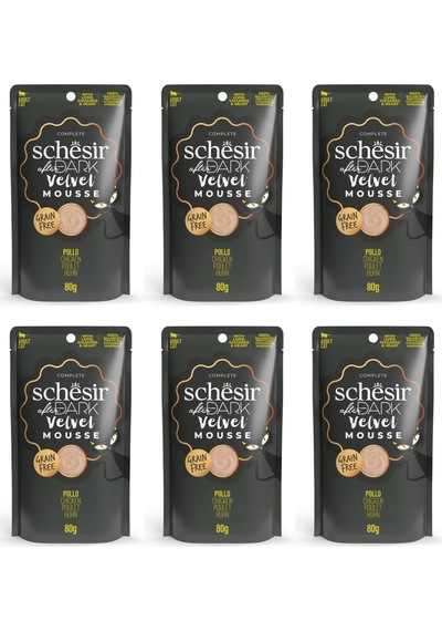 Schesir After Dark Tavuklu Pouch Mousse Kedi Yaş Mama 80 Gr. X 6 Adet