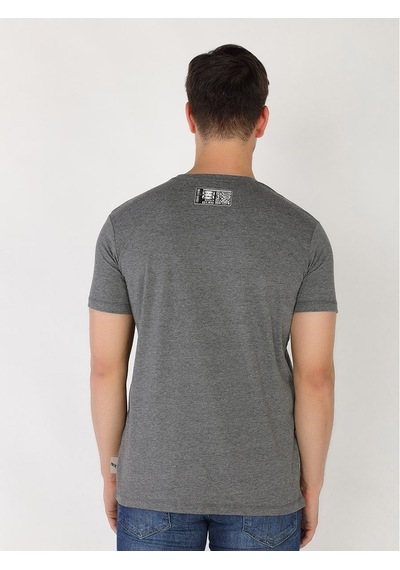 Roberto Cavalli Erkek Tshirt /M.Rob.0421.14022 K.Gri Koyu Gri