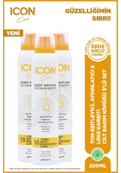 Cilt Bakım Köpüğü C Vitaminli 3'lü Set