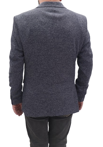 Twenhil Dmctekstil Erkek Ckt-203 Desenli İtalyan Kesim Dar Kalıp Tek Düğme Blazer Ceket Lacivert Twenhil Dmctekstil Erkek Ckt-203 Desenli İtalyan Kesim Dar Kalıp Tek Düğme Blazer Ceket Lacivert