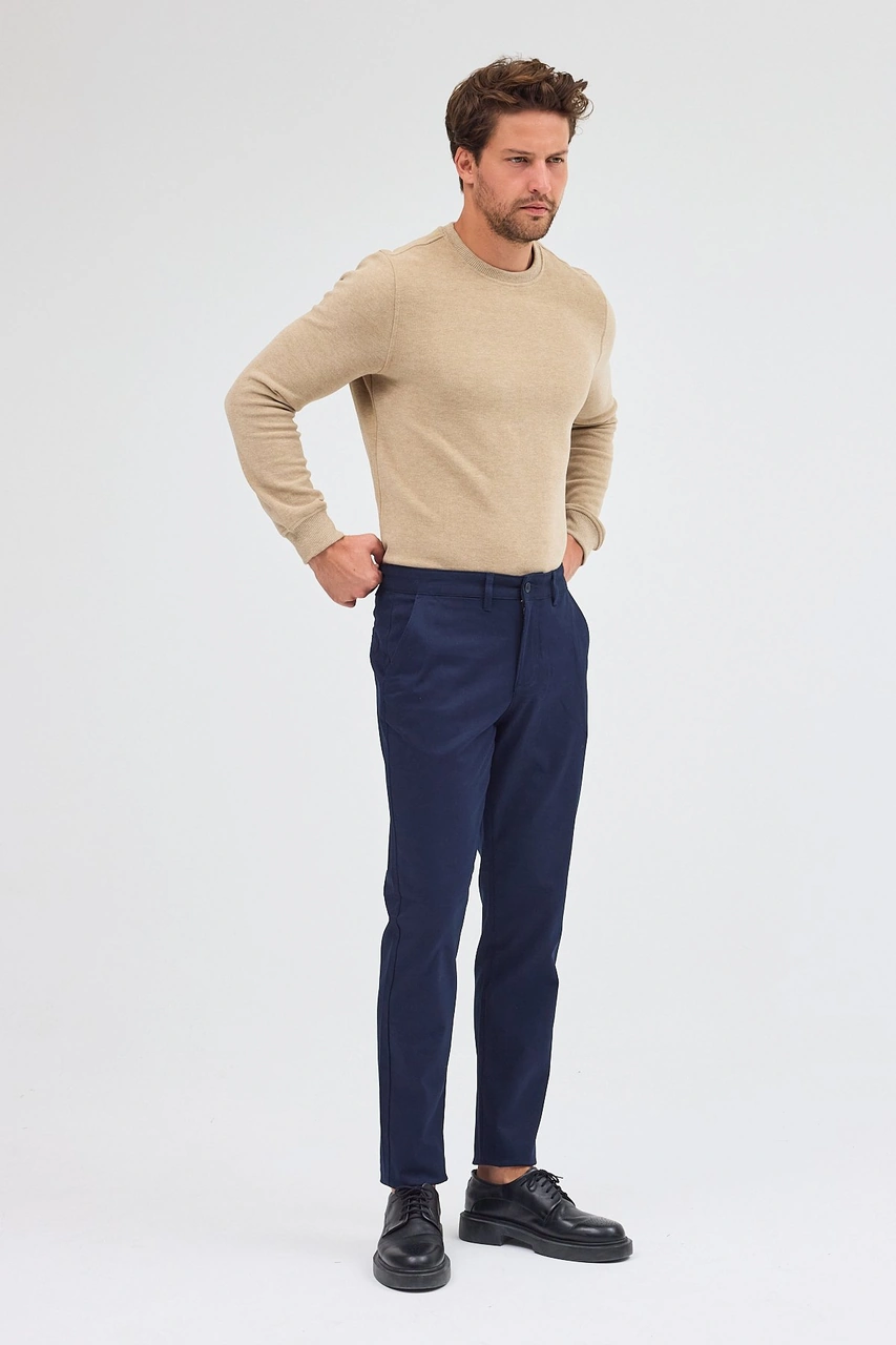 İmza Koyu Lacivert Yan Cep Düz Paça Pamuklu Slim Fit Chino Casual Pantolon 1003255155 Koyu Lacivert İmza Koyu Lacivert Yan Cep Düz Paça Pamuklu Slim Fit Chino Casual Pantolon 1003255155 Koyu Lacivert