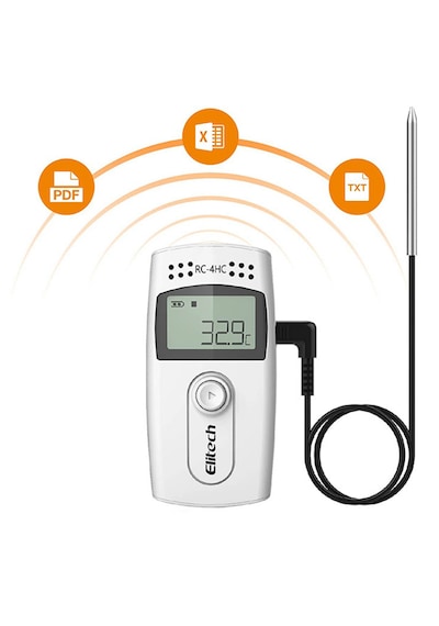 Elitech Rc-4hc Sıcaklık Ve Nem Kaydedici Datalogger Pdf Rapor Kablolu Prob 0