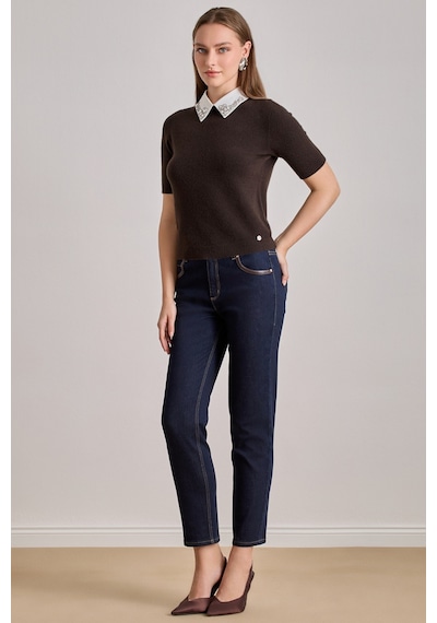 Slim Straight Mavi Jean Pantolon Mavi