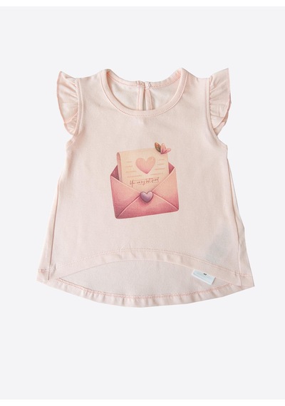 Organik Mellow 2'li T-shirt Beyaz Pembe Beyaz - Pembe