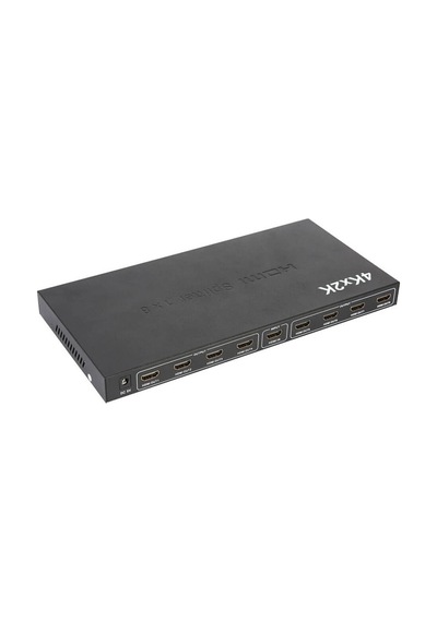Wozlo 8 Port 4k Hdmı Splitter Görüntü Ses Çoklayıcı Ultra Hd Adaptörlü Metal Kasa - 1 Giriş 8 Çıkış