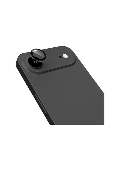 Apple Uyumlu iPhone 17 Air Zore Mikro Kamera Lens Koruyucu Siyah