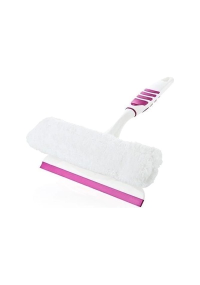 Pratik Kolay Mikrofiber Peluşlu Camsil Cam Silme Aleti Aparatı Beyaz