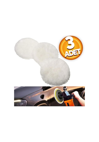 Pasta Cila Polisaj Süngeri 115 mm Pedi Keçesi Parlatma (3 ADET)