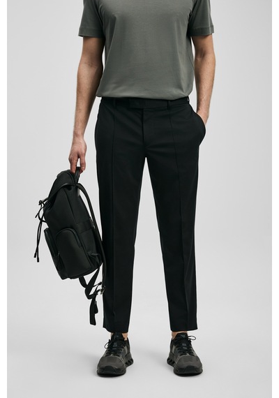 Lufian Sam Smart Erkek Chino Pantolon Slim Fit Siyah Siyah 111190370100100