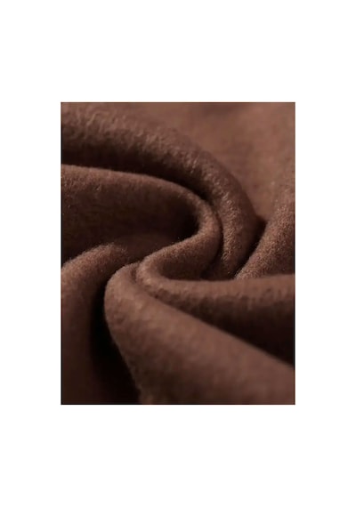 Medinenur Lock Baskılı Kapüşonlu Cepli Sweatshirt Kahverengi
