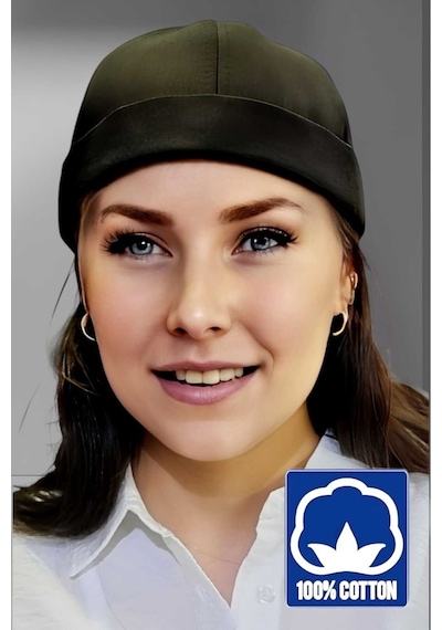Unisex %100 Pamuklu Docker Şapka Siyah