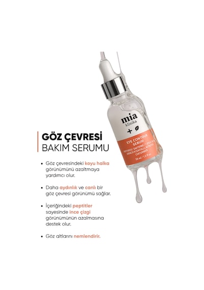 Mia Klinika Morluk Ve Kırışıklık Karşıtı Aydınlatıcı Göz Çevresi Bakım Serumu 30 ML