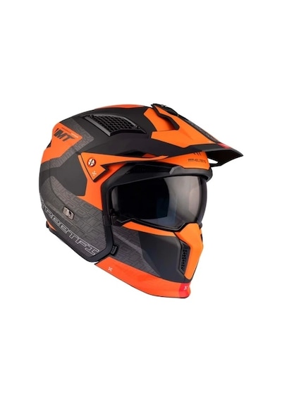 Mt Helmets Streetfighter Sv S Totem B4 Motosiklet Kaskı Mat Turuncu