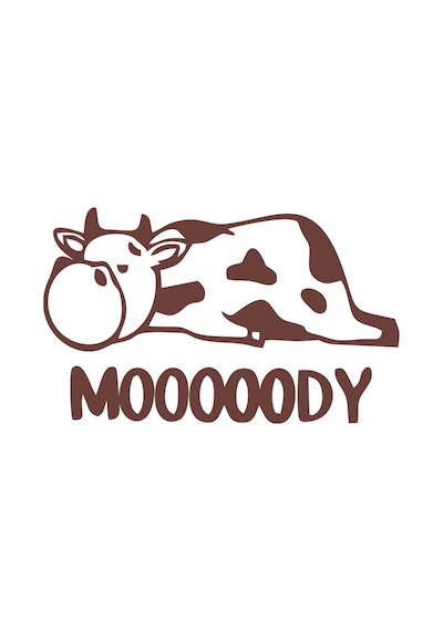 Moody Sticker 17x17 Cm Kahverengi