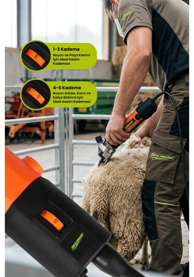 Reschmann R-kkm03 Profesyonel Koyun Kırkma Makinesi 320w - 2400 Rpm