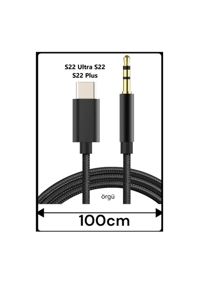 Samsung Galaxy Uyumlu S22 Ultra S22 S22 Plus Aux Kablo Type C Aux Kablo Tak Çalıştır Dac Çipli Tak Çalıştır