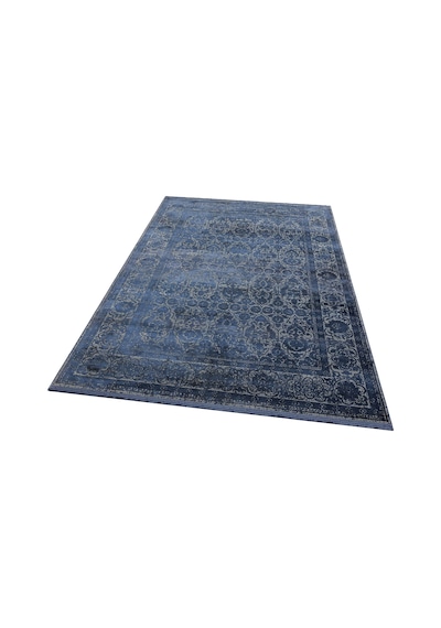 Dark Navy Overdyed Yumuşak İpeksi Tuşeli Halı