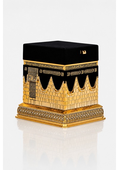 Lüks Gold Kâbe Tasarımlı Kur An-ı Kerim Seti 1