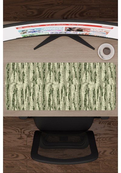 Kamuflaj Kaymaz Dikişli Kauçuk Oyuncu Mousepad V3 - 70x30 Xl Gaming Mouse Pad Fare Altlığı