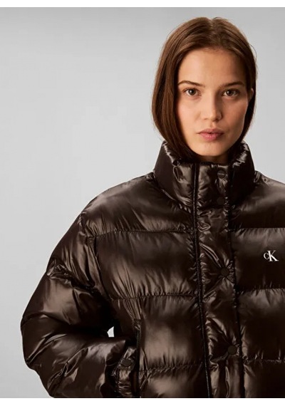 Calvin Klein Parlak Kısa Şişme Kadın Siyah Ceket Lv047d504g-ub1 Siyah