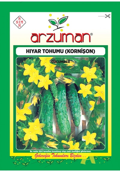 Arzuman Kornişon Turşuluk Hıyar Salatalık Tohumu 10 G 100 Adet
