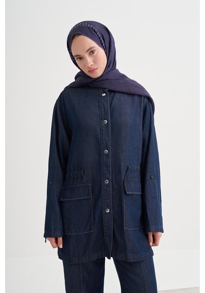 Carell Elenora Monogram Floş Şal Morcivert Çok Renkli
